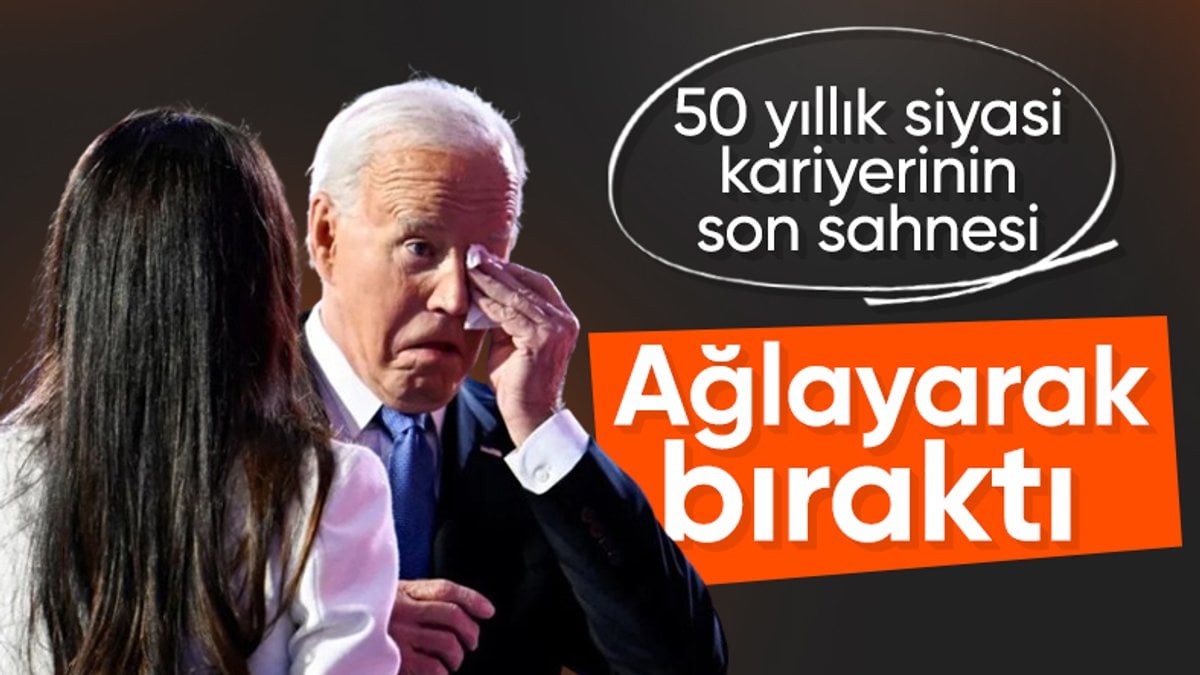 Görevini Harris’e devreden Biden sahnede ağladı